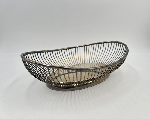 Versilberter drahtkorb oval - versilberter,