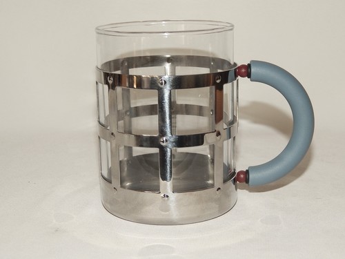 Alessi teetasse glas edelstahl - alessi,